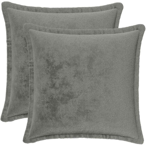  Presvlaka za jastuk 2 kom. HOUTEN Tamnosiva 30 x 30 cm Flanel Slike