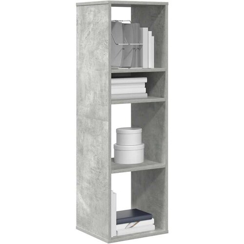 vidaXL Ormarić za knjige boja betona 34x31x112 cm konstruirano drvo Cijene