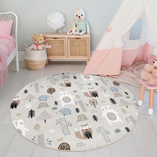 Mila Home Periv dječji tepih &amp;oslash;100 cm Forest Friends &amp;ndash; Slike