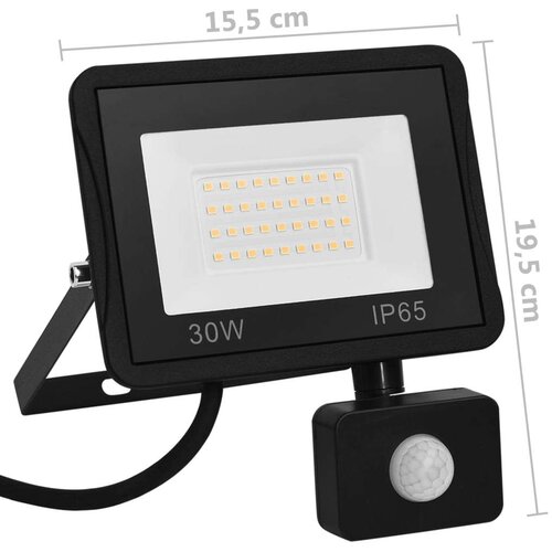 VidaXL LED reflektor s senzorjem 30 W hladno bel Slike