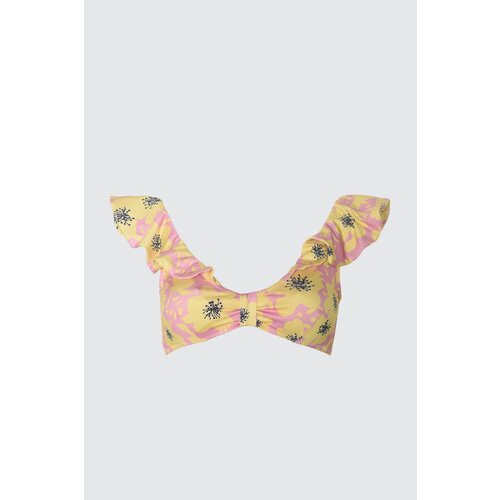 Trendyol Floral Patterned Flywhe perk Bikini Top Slike