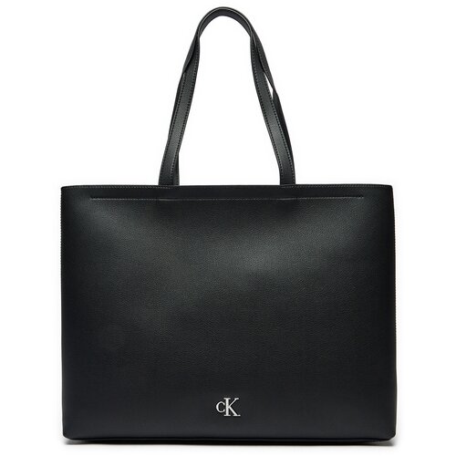 Calvin Klein Jeans MINIMAL MONOGRAM SLIM TOTE34 Crna Slike