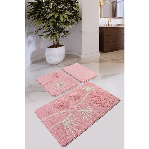  orkide - powder powder acrylic bathmat set (3 pieces) Cene