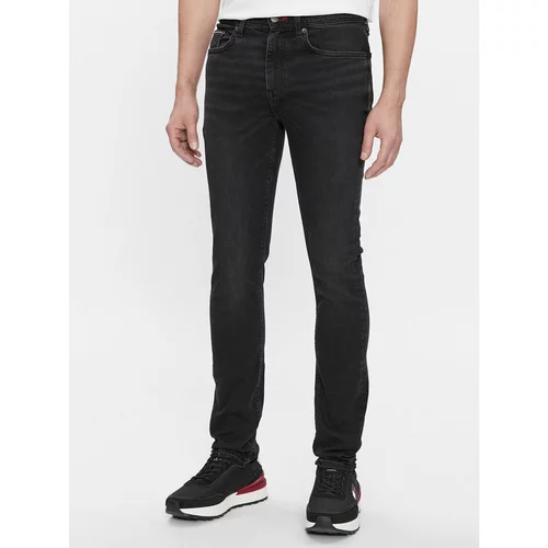 Tommy Hilfiger Jeans hlače Bleecker MW0MW33350 Črna Slim Fit