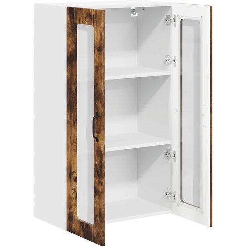  Zidni stakleni ormarić Lucca Dimljeni hrast 60 x 31 x 100 cm Slike