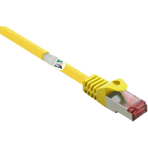 Renkforce RF-5372560 RJ45 omrežni kabel\, Patch kabel CAT 6 S/FTP 3.00 m rumena z za&scaron;čitnim zapornim zatičem\, pozlačeni konektorji\, ognjevaren 1 kos, (20519166) Cene