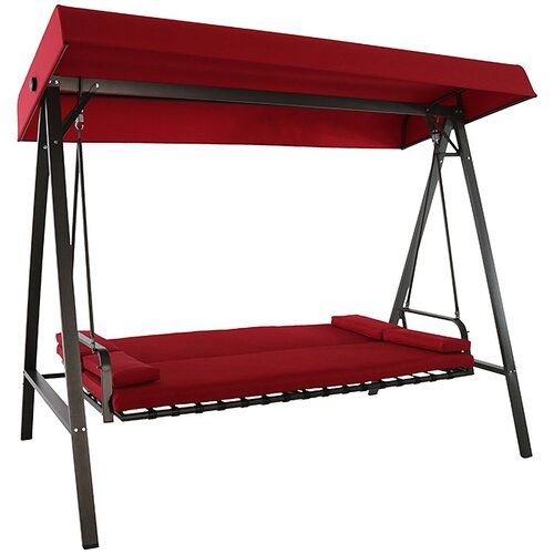 SUNFUN Gugalnica Sunfun Hollywood Maja (230 x 135 x 188 cm, jeklo in tekstil, rdeča) Slike