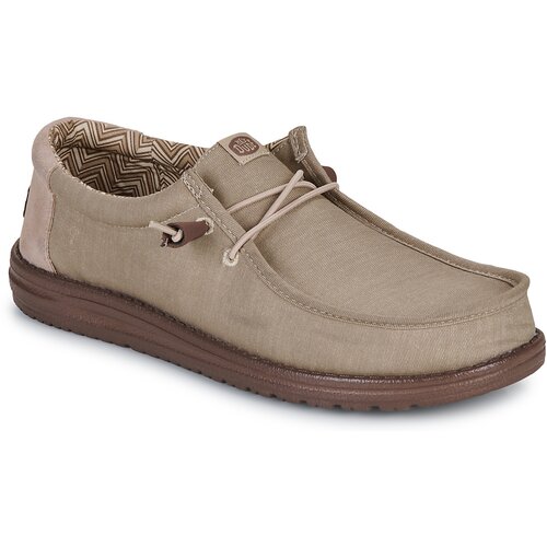 Hey Dude Slips on WALLY STRETCH CANVAS BLOCK Bež Cene