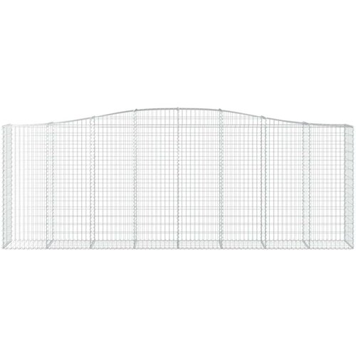  Lučne gabionske ko&amp;scaron;are 6 kom 400x50x140/160cm pocinčano željezo Slike