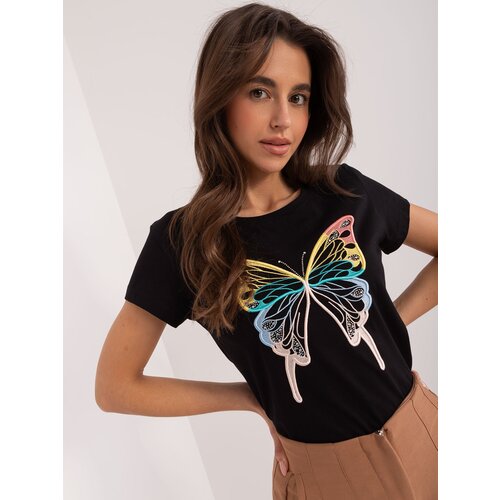 BASIC Feel Good T-shirt-RV-TS-9637.39-black Cene
