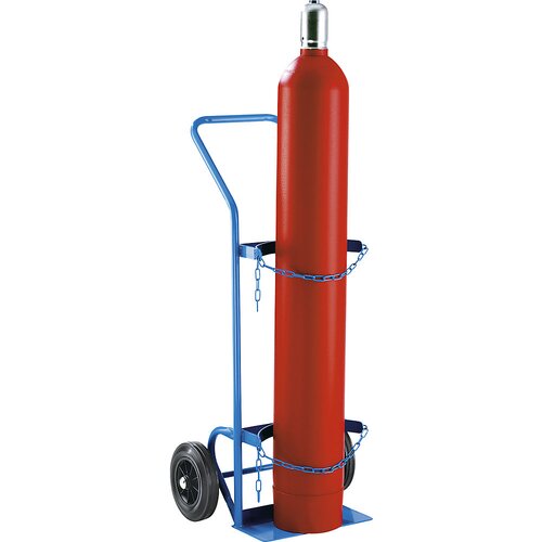 eurokraft pro voziček za jeklenke in plinske jeklenke, za 1 jeklenko do Ø 380 mm, kolesa iz polne gume Cene