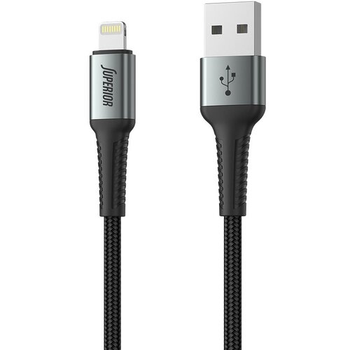 Superior USB data kabal SU-K104 Fast 12W 2.4A USB A na Lightning 1m/ crna Slike