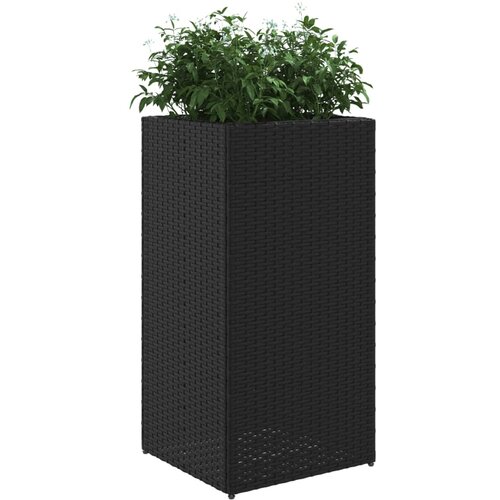  Vrtne sadilice 2 kom crna 40 x 40 x 80 cm od poliratana Slike