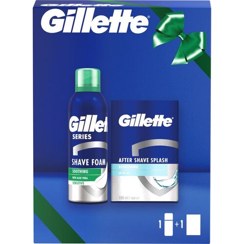 Gillette poklon paket (pjena 200ML+LPB SPLASH ICE 70ML) Slike