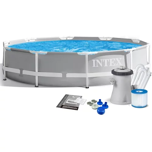 Intex set bazen s priborom frame pool (promjer: 366 cm, visina: 76 cm, 6.503 l)