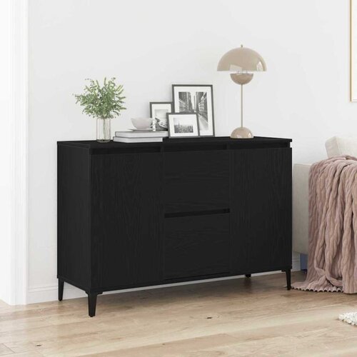  Kreveta Crni hrast 104 x 35 x 70 cm Konstruirano drvo Slike