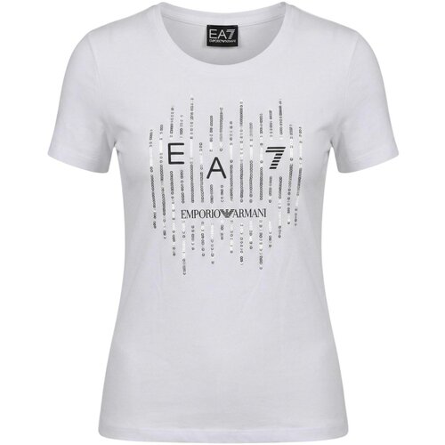 Ea7 Emporio Armani Majice s kratkimi rokavi 7W001097 AF10373 Bela Slike