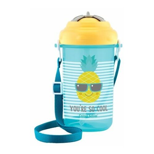 Canpol bebi čašica sa slamičicom "so cool" 400ml tirkizno-žuta Cene