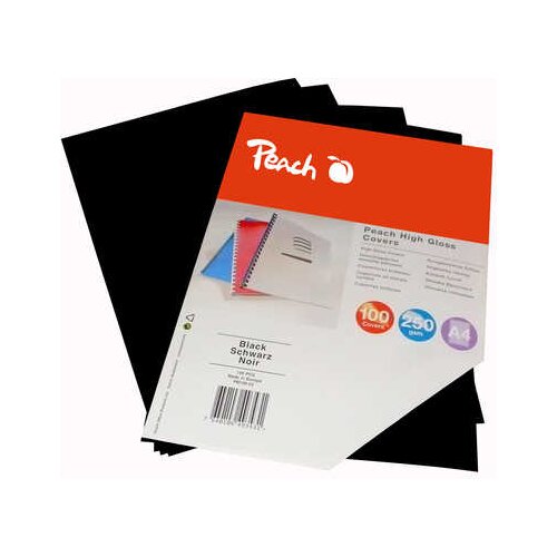 Peach PLATNICA KARTON ČRNA A4 250g 100/1 510009, (20378826) Slike