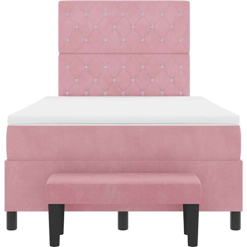 Box spring krevet s madracem Ružičasta 120 x 190 cm Bar&amp;scaron;un Slike