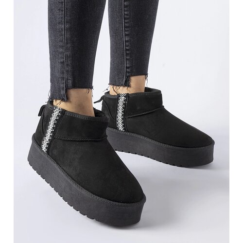 Gemre Black platform snow boots Dennison Cene