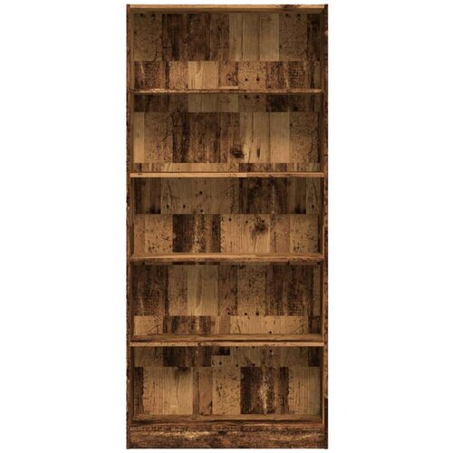 VidaXL Regal za knjige boja starog drva 80x24x176 cm drveni Slike
