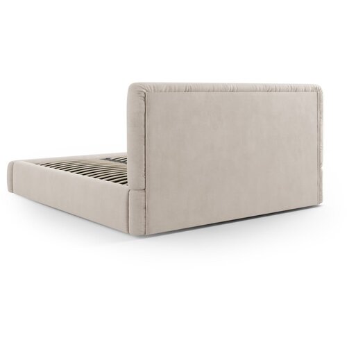 Cosmopolitan Design Bež tapecirani bračni krevet s prostorom za odlaganje s podnicom 140x200 cm Colonel &amp;ndash; Slike