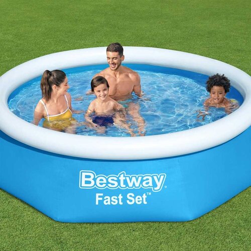 Bestway bazen na napuhavanje Fast Set okrugli 244 x 61 cm 57265 Cijene
