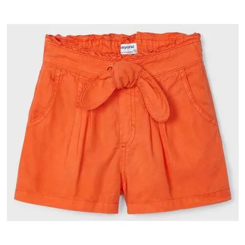 Mayoral Dječje kratke hlače boja: narančasta, glatki materijal