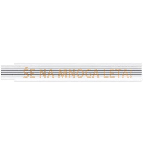 HEKA Zložljivi meter (Dolžina: 2 m, Bela, Natis: ŠE NA MNOGA LETA!) Cene