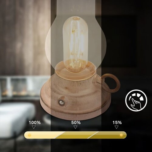 BRILO LED prigu&amp;scaron;iva spolja&amp;scaron;nja punjiva stona lampa KANEA LED/1,5W/5V IP44 1200 mAh bež Slike
