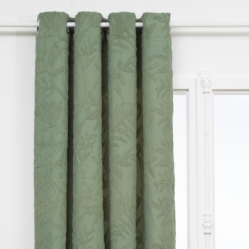 Atmosphera zavjesa blackout žakard Willow 135x260 cm poliester, svijetlo zelena Slike