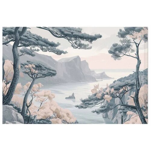  Plakat - Blue Coast in Delicate Colors 60x40 Bez okvira Slike