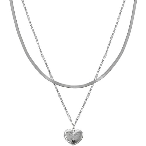 Ogrlica Love you - Srebrna KP28547 Cijene