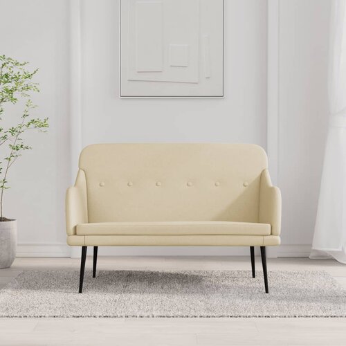 vidaXL Klupa krem 110 x 76 x 80 cm od tkanine Cijene