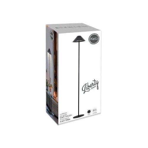 Kelu Liberty lampa, maxi aluminijska svjetiljka s crnom baterijom od 3W Slike