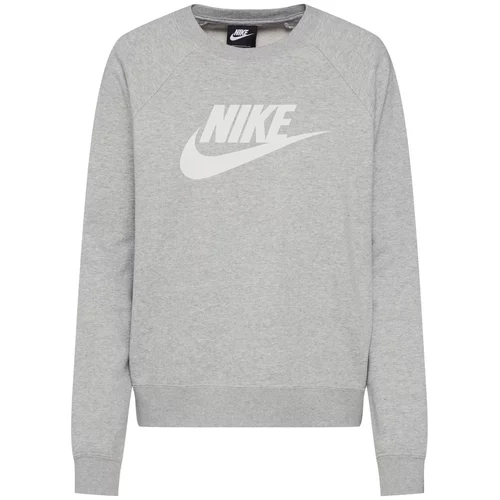 Nike Sportswear Majica 'Essential' pegasto siva / bela