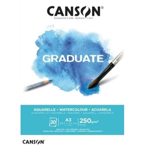 Canson Pad Graduate Aquarelle A3 250 g Blok za skiciranje Slike