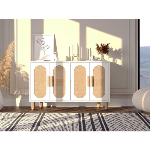 Hanah home Konzolni sto Vera, 120x73x30 cm, Hrast-beli Cene