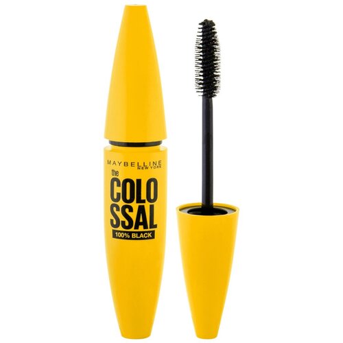 Maybelline The Colossal 100% Black maskara za goste trepalnice 10,7 ml odtenek Extra Black Cene