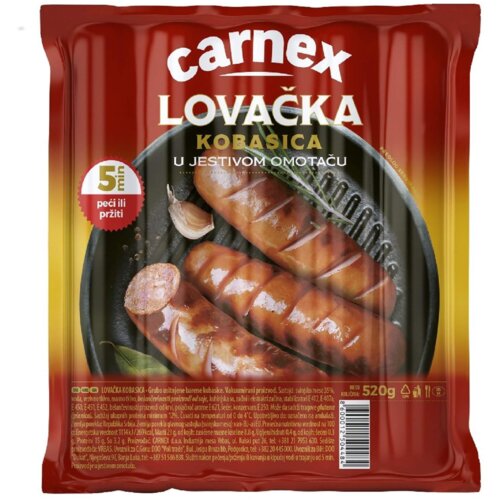 Carnex Lovačka kobasica roštiljska 520g Cene