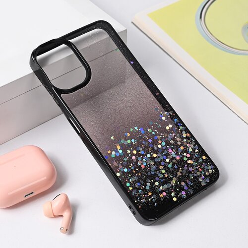 Torbica Frame Glitter za Samsung A065F Galaxy A06 crna Slike