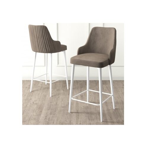 Hanah home Set barskih stolica Enox, 6 dijelova, Bež-bijela Cijene