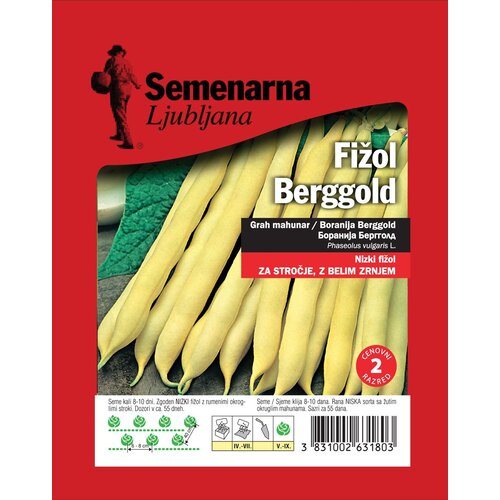 Semenarna STROČNICA FIŽOL BERGOLD NIZEK RUMENOSTROČNI 100 G Cene
