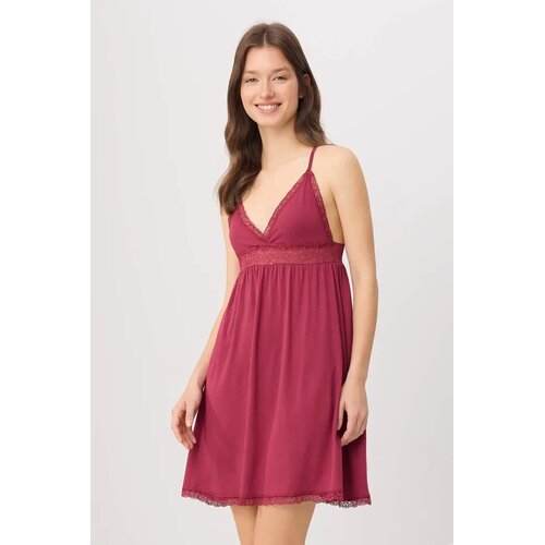 TRENDYOLMILLA Ženska spavaćicaTHMSS20GC0014, Bordo Slike