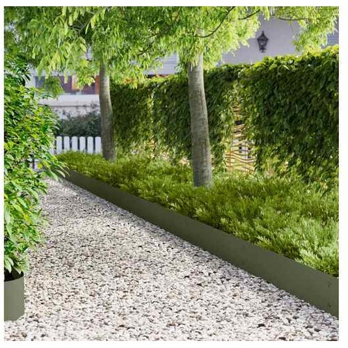 vidaXL Ograda oko Travnjaka 10 kom. 103 x 25 cm Čelik Maslinastozelena - Maslinastozelena 10 25 cm Cene