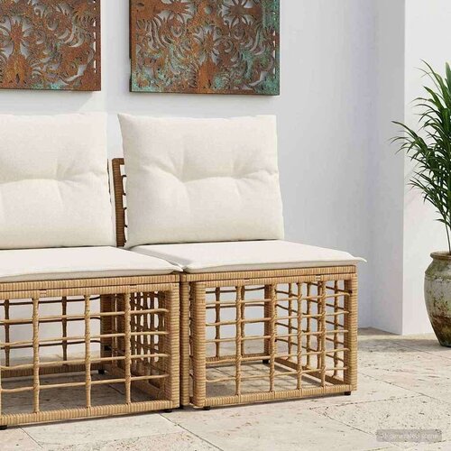  Modularni zunanji sofa brez naslonov Naravna 62 x 55 x 70 cm, (5000240797) Cene