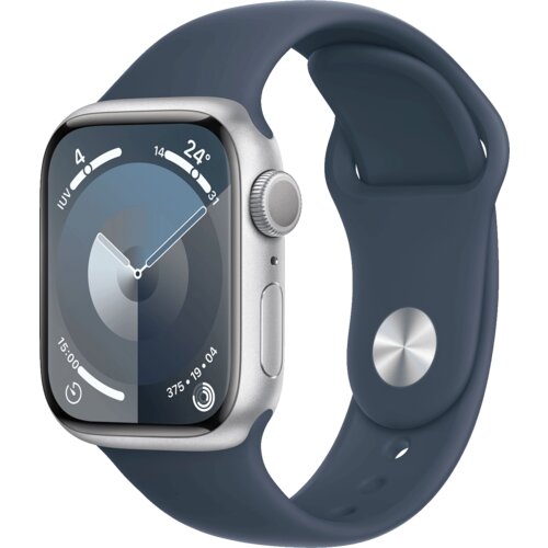 Apple Pametni sat, 1.69&amp;quot; LTPO OLED zaslon, vodootporan BT, WiFi - Watch Series 9 GPS 41mm Silver Slike