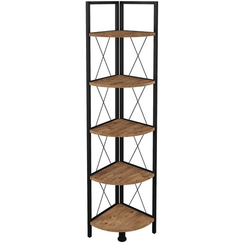 MID.YOU Kotni Regal Insasi 5, Barva Hrasta, Črna Cene