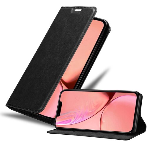 Cadorabo Ohi&amp;scaron;je, združljivo z Apple iPhone 13 PRO MAX v nočna črna - Za&amp;scaron;čitni ovitek z magnetnim zapiranjem, stoječo funkcijo in režo za kartice, (20550618) Slike